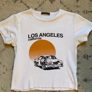 Rare Brandy Melville Graphic Baby Tee